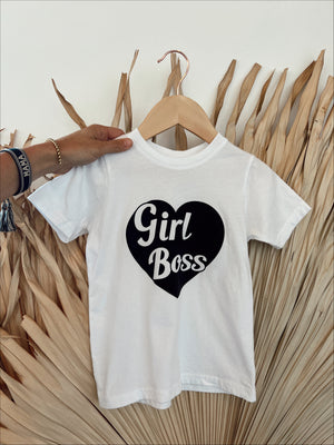 Open image in slideshow, Girl Boss Tee - Black/White
