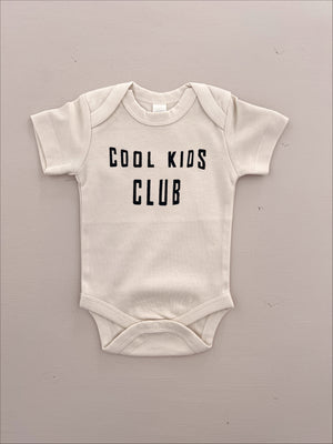 Open image in slideshow, Cool Kids Club Organic Cotton Onesie
